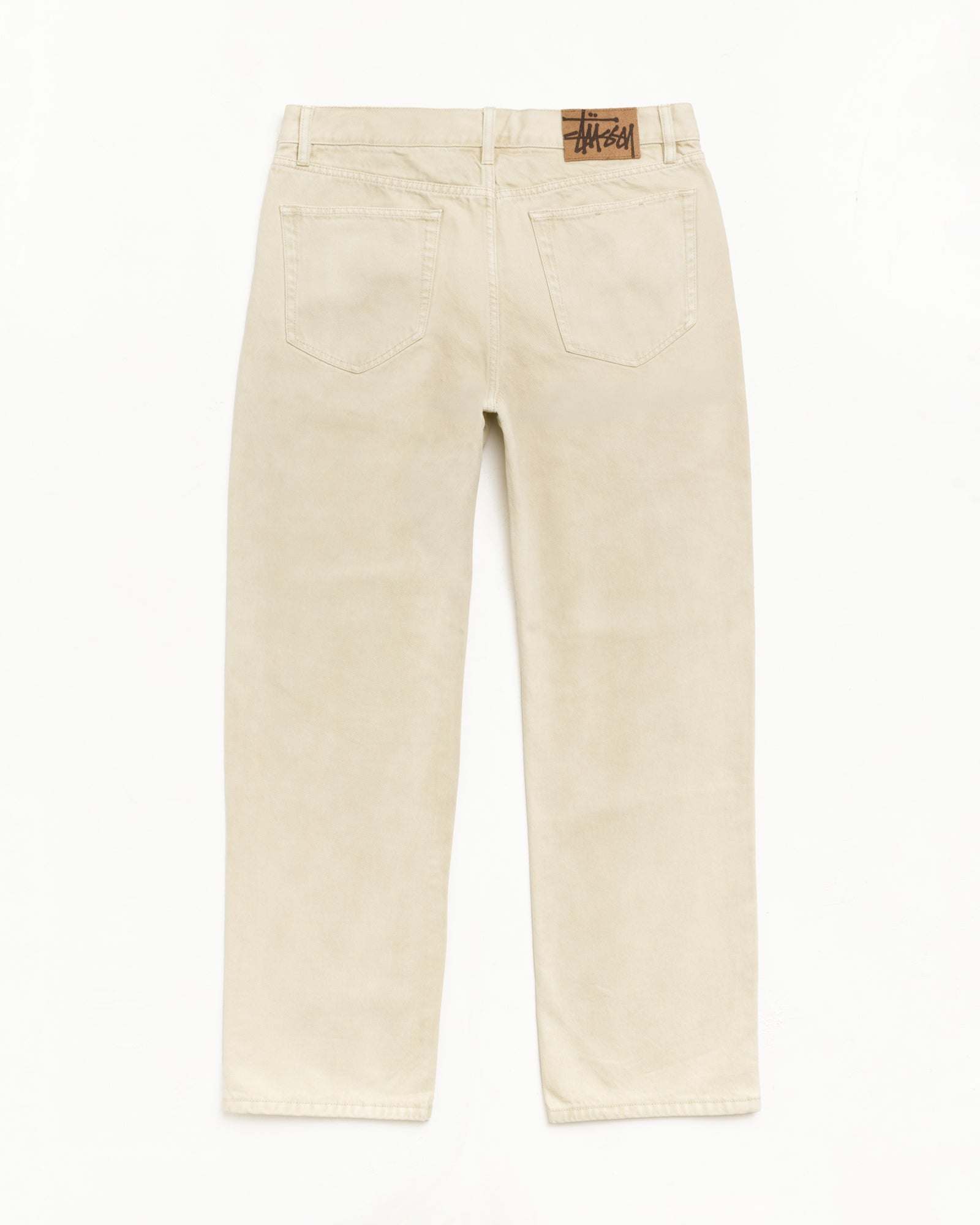 Stussy New Classic Jean Overdyed jeans Sand denim cotone