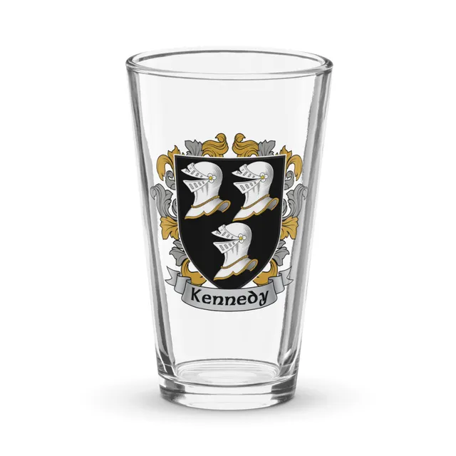 7.62 Design Kennedy bicchiere birra vetro 473ml stemma Irish