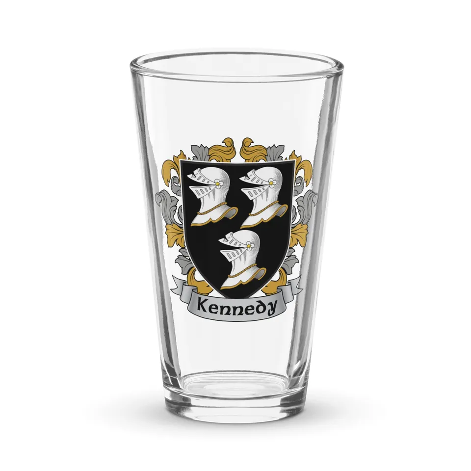 7.62 Design Kennedy bicchiere birra vetro 473ml stemma Irish