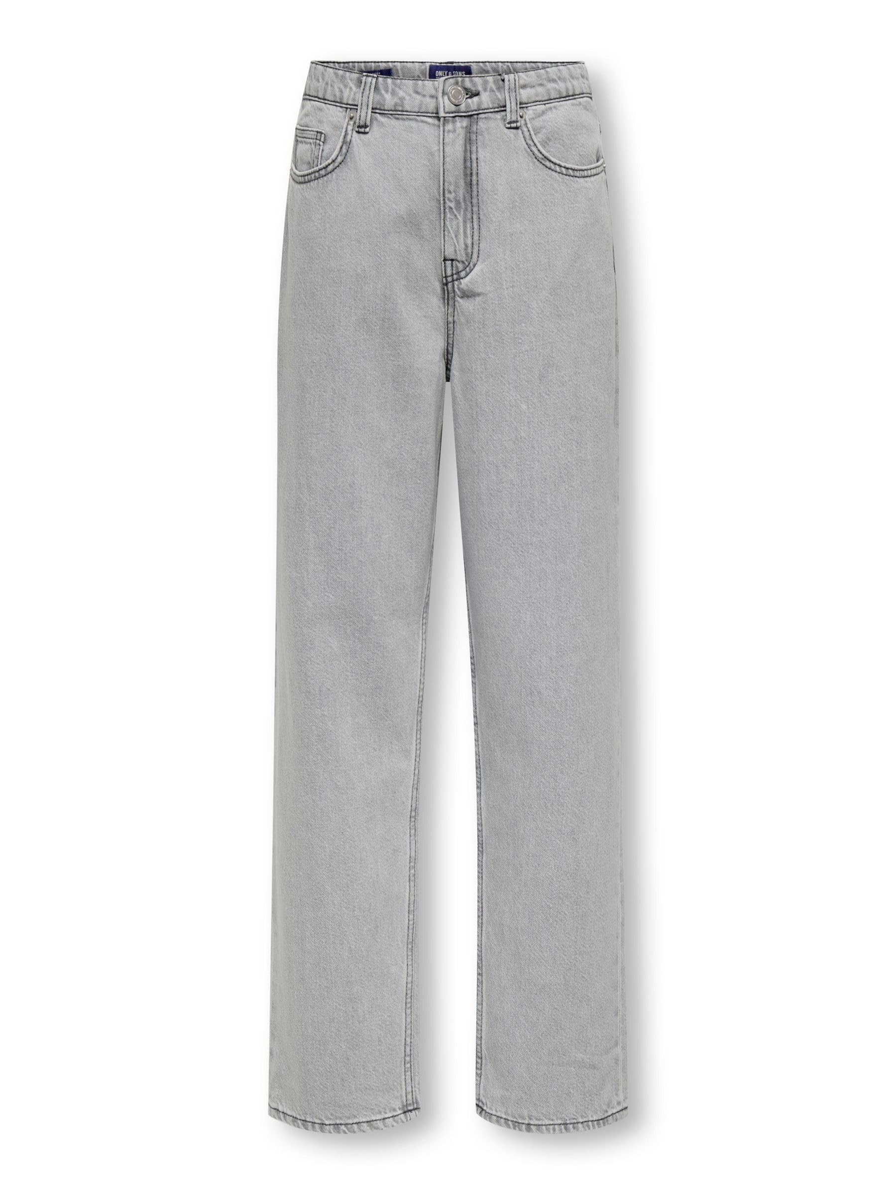 Only & Sons Osjfade Loose 4717 Jeans Bambino 152 Grigio Chiaro