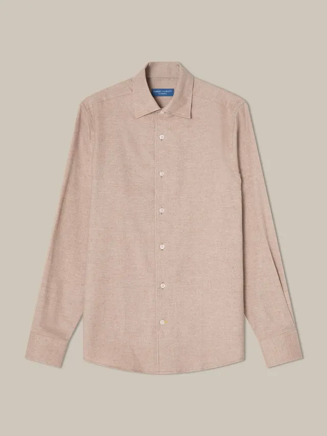 Robert Talbott Morgan camicia flanella flax