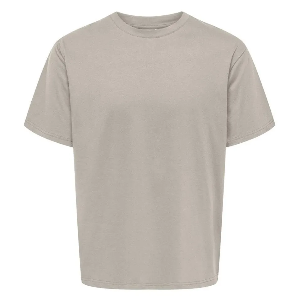 Only & Sons Cinese T-Shirt Uomo Beige Cotone