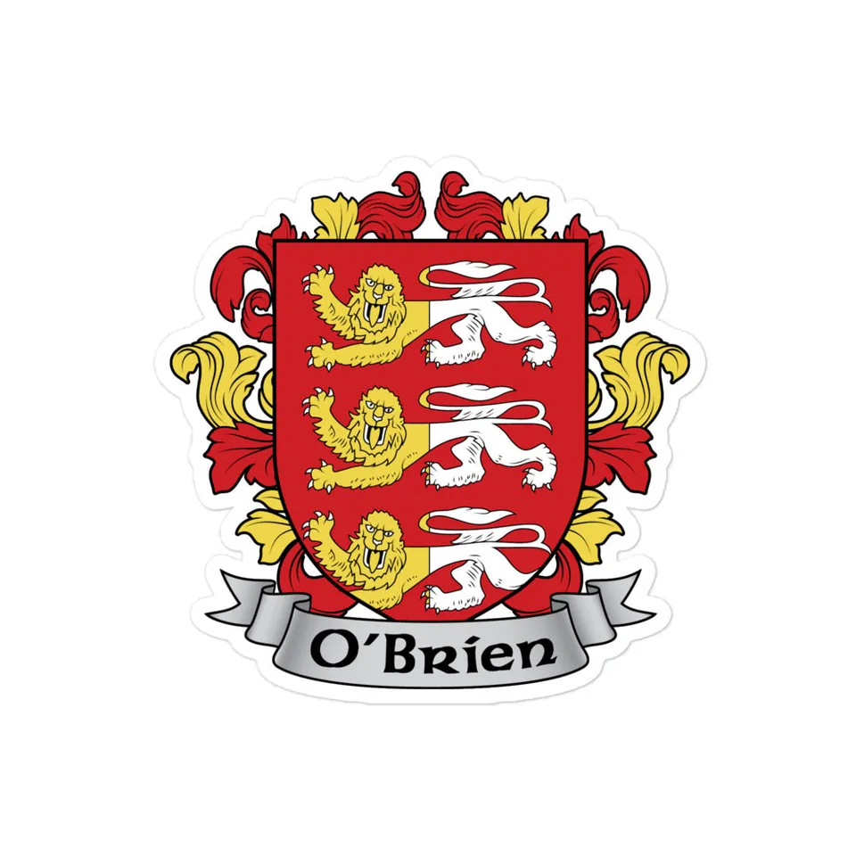 7.62 Design O'Brien adesivo vinile 3x3 stemma irlandese