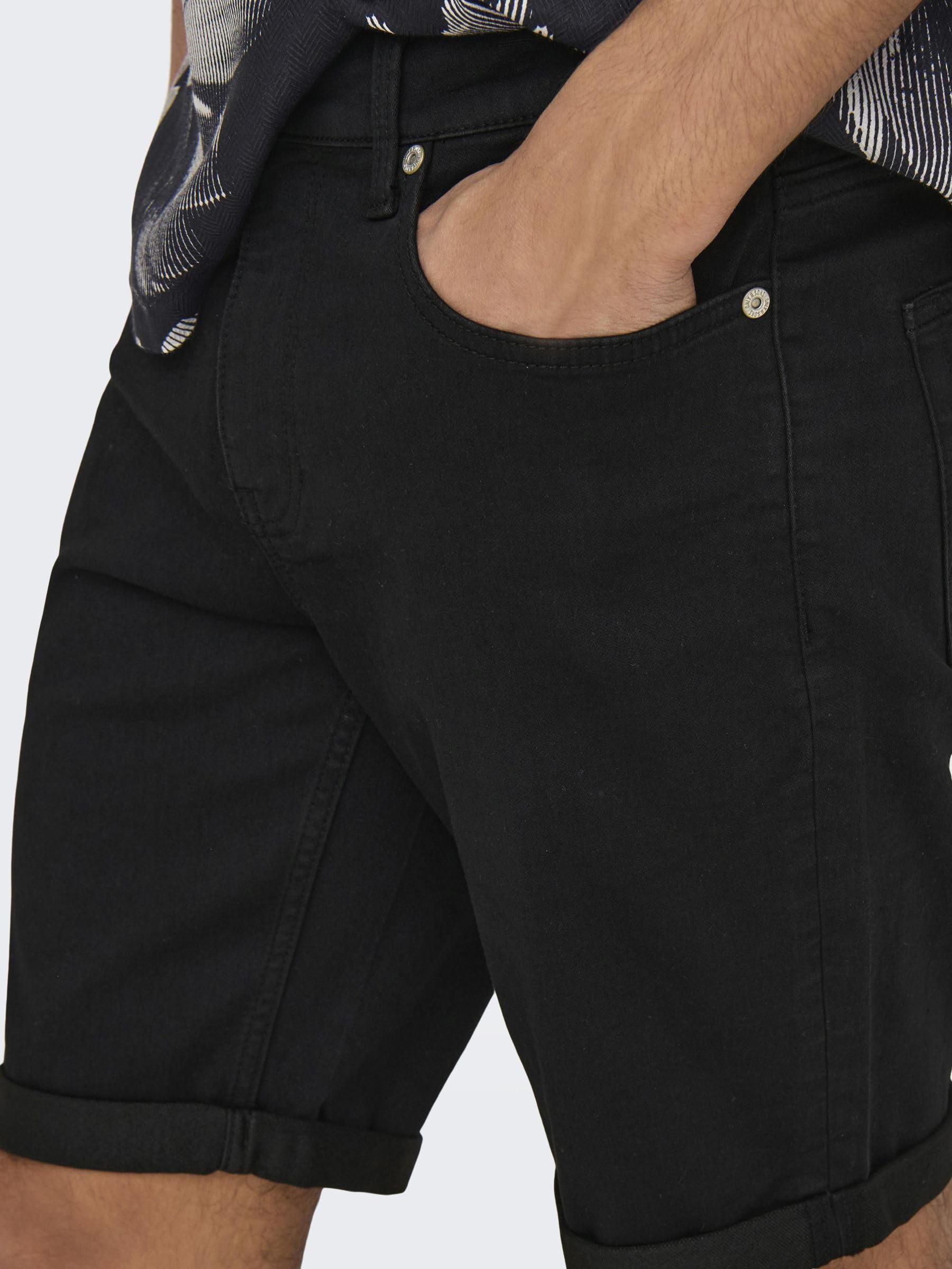 Only & Sons Onsply Shorts Jeans Uomo XL Blu