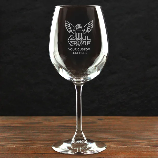 7.62 Design US Navy Calice Vino Vetro 473 ml Logo