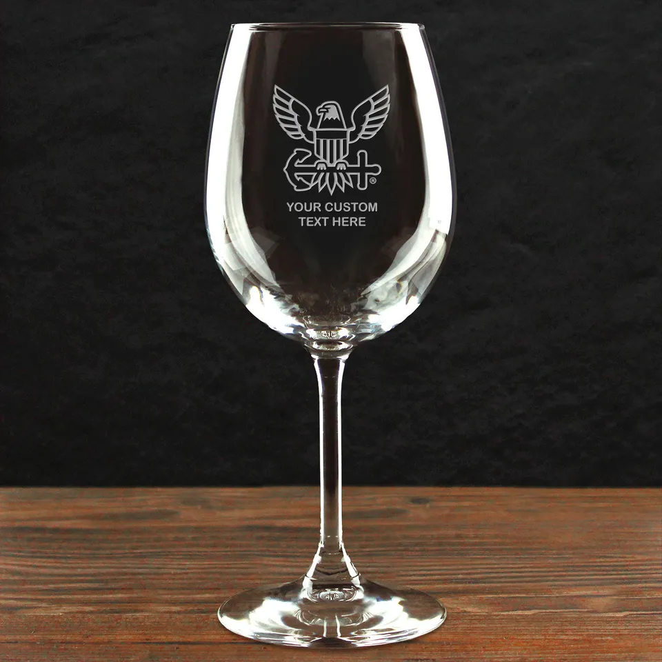 7.62 Design US Navy Calice Vino Vetro 473 ml Logo