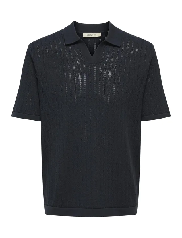 Only & Sons OnsMoon Reg 12 SS Split Polo Uomo Cotone Maniche Corte