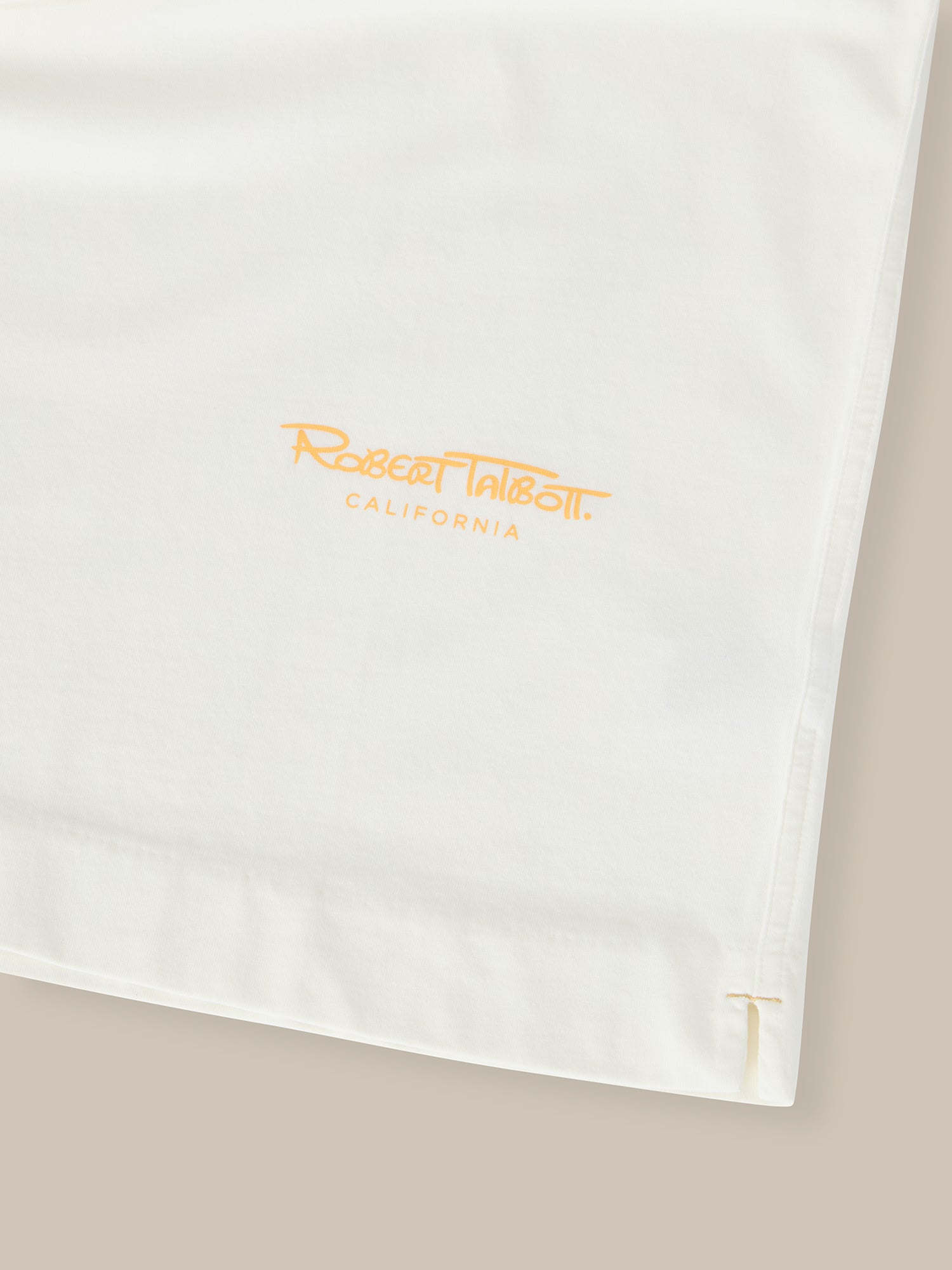 Robert Talbott Dean maglietta cotone bianca grafica auto
