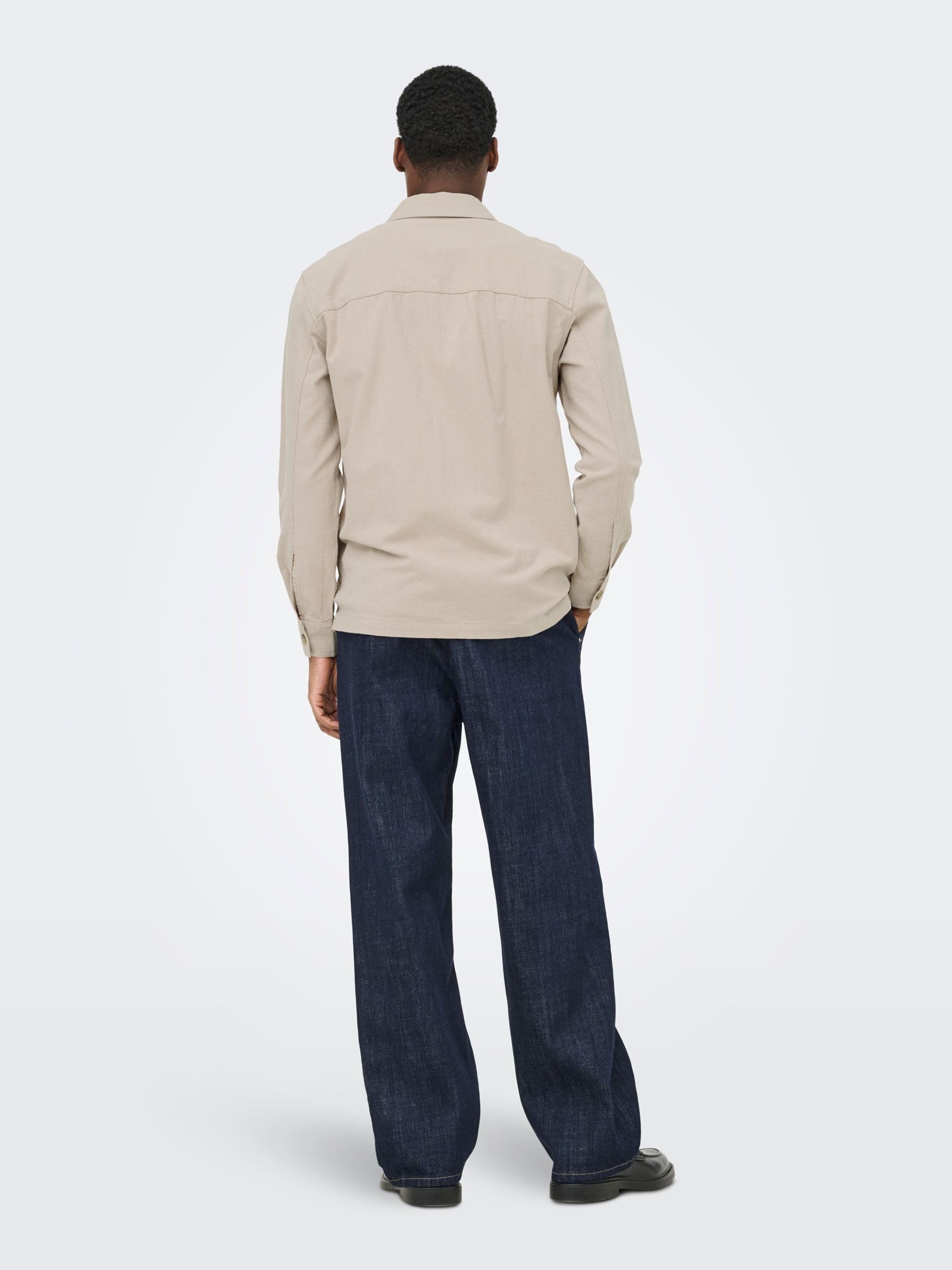 ONLY & SONS Onscolt 0570 Camicia Uomo Gardenia M Cotone