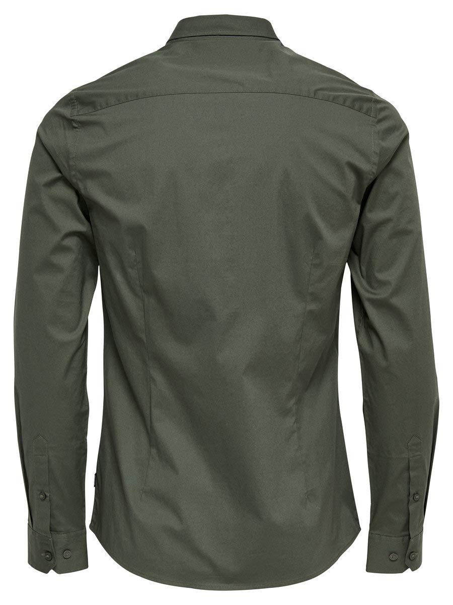 Only & Sons Onsalfredo Camicia Uomo XXL Verde Manica Lunga