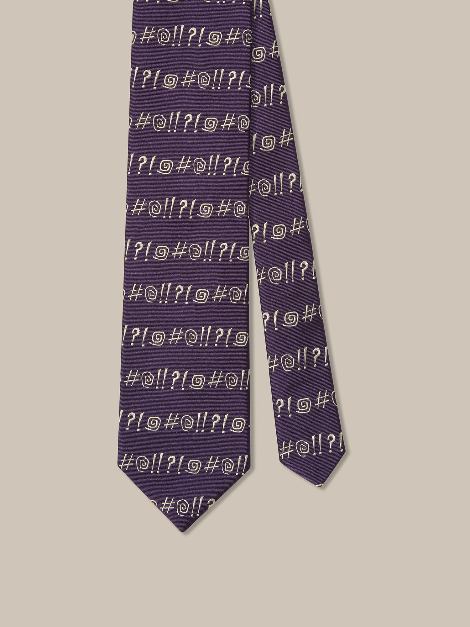 Robert Talbott Robert Grawlix Cravatta Seta Viola