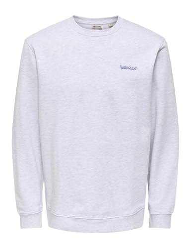 ONLY & SONS Onsalta Social Felpa Uomo Girocollo Tinta Unita