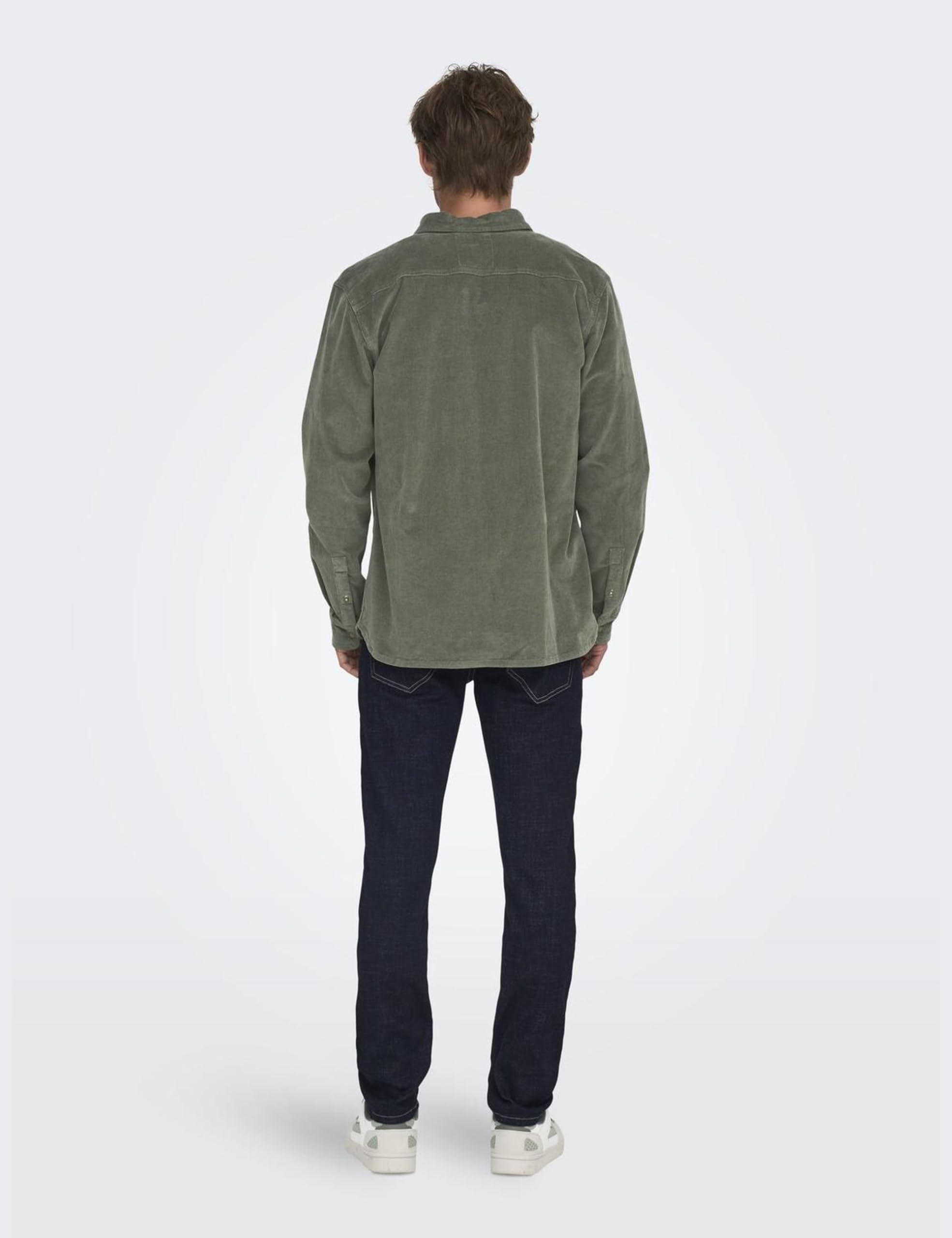 ONLY & SONS Onsmichael Camicia Uomo Castor Gray Maniche Lunghe