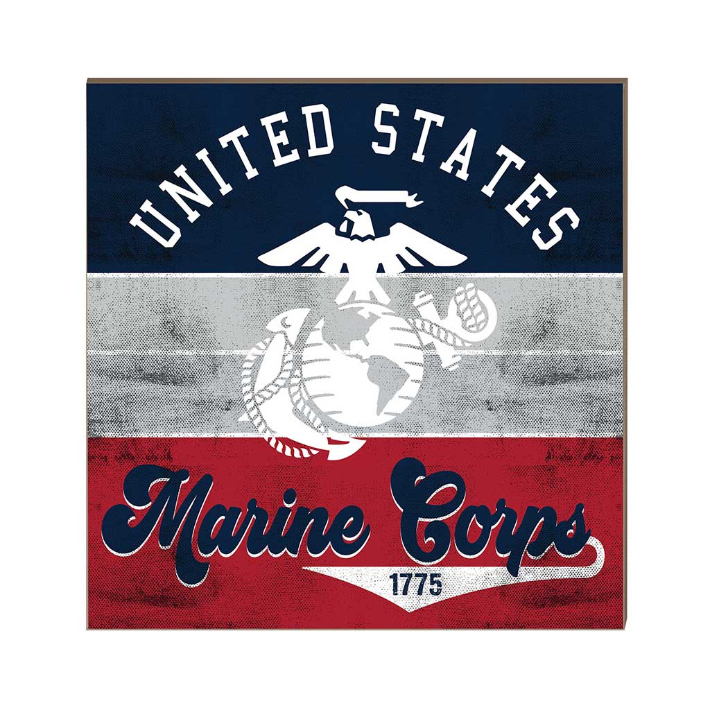 7.62 Design USMC Retro Color insegna legno 10x10 MDF USA