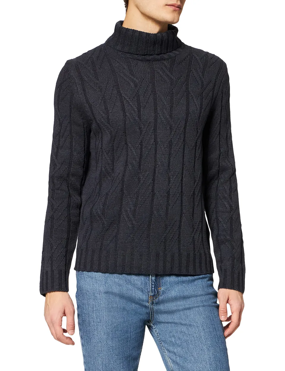 ONLY & SONS Rigge Maglione Dolcevita a Trecce Uomo