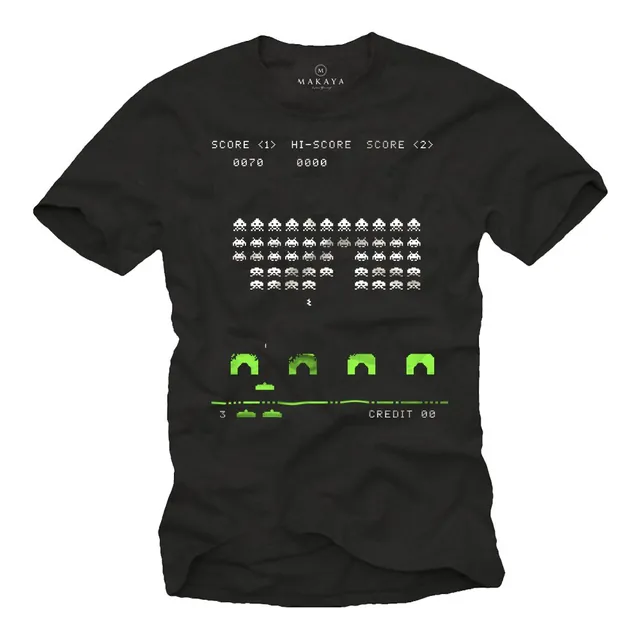 MAKAYA Gamer Space T-Shirt Uomo XL Cotone