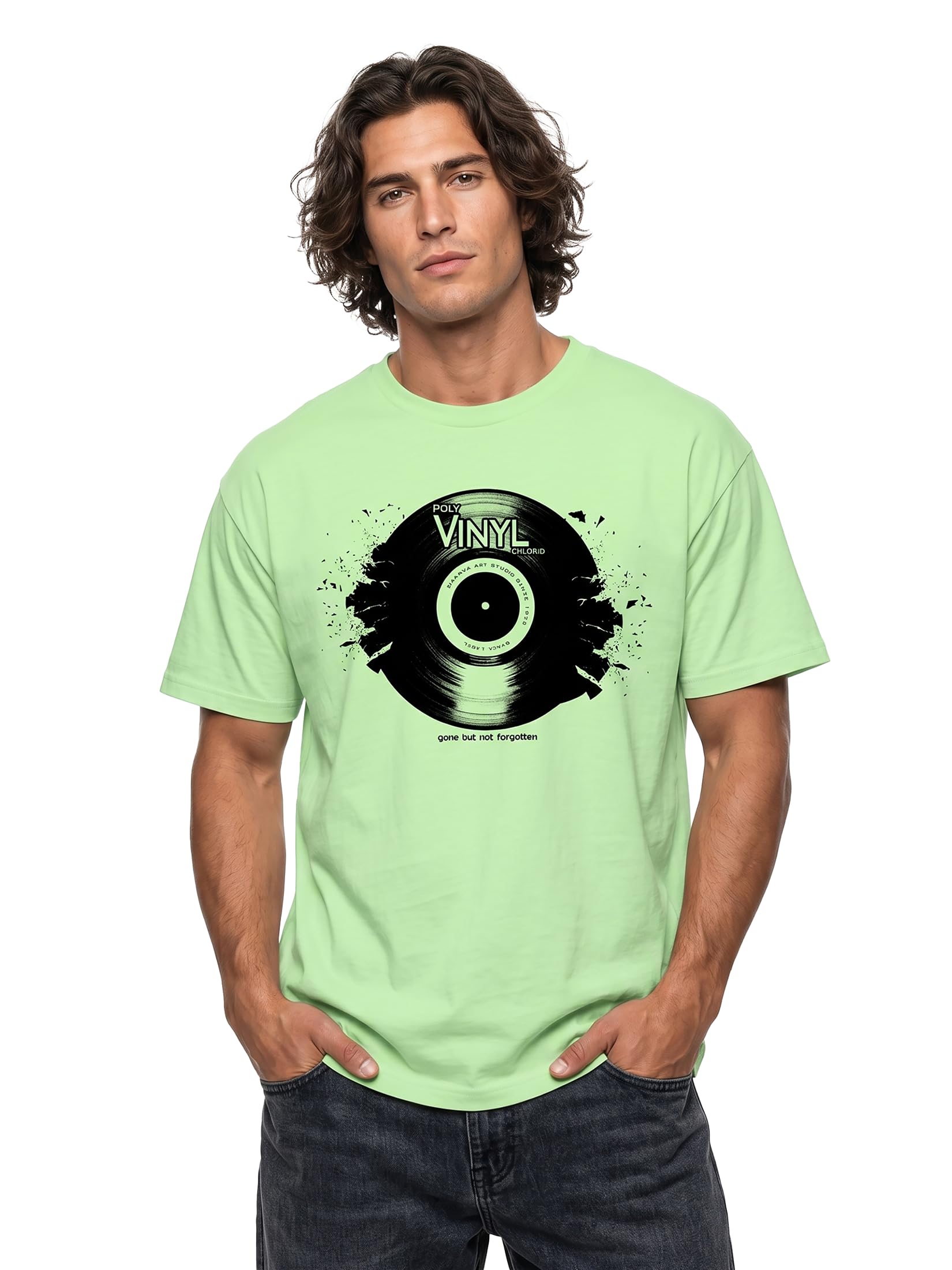 MAKAYA Gone But Not Forgotten T-Shirt Uomo Cotone Nero