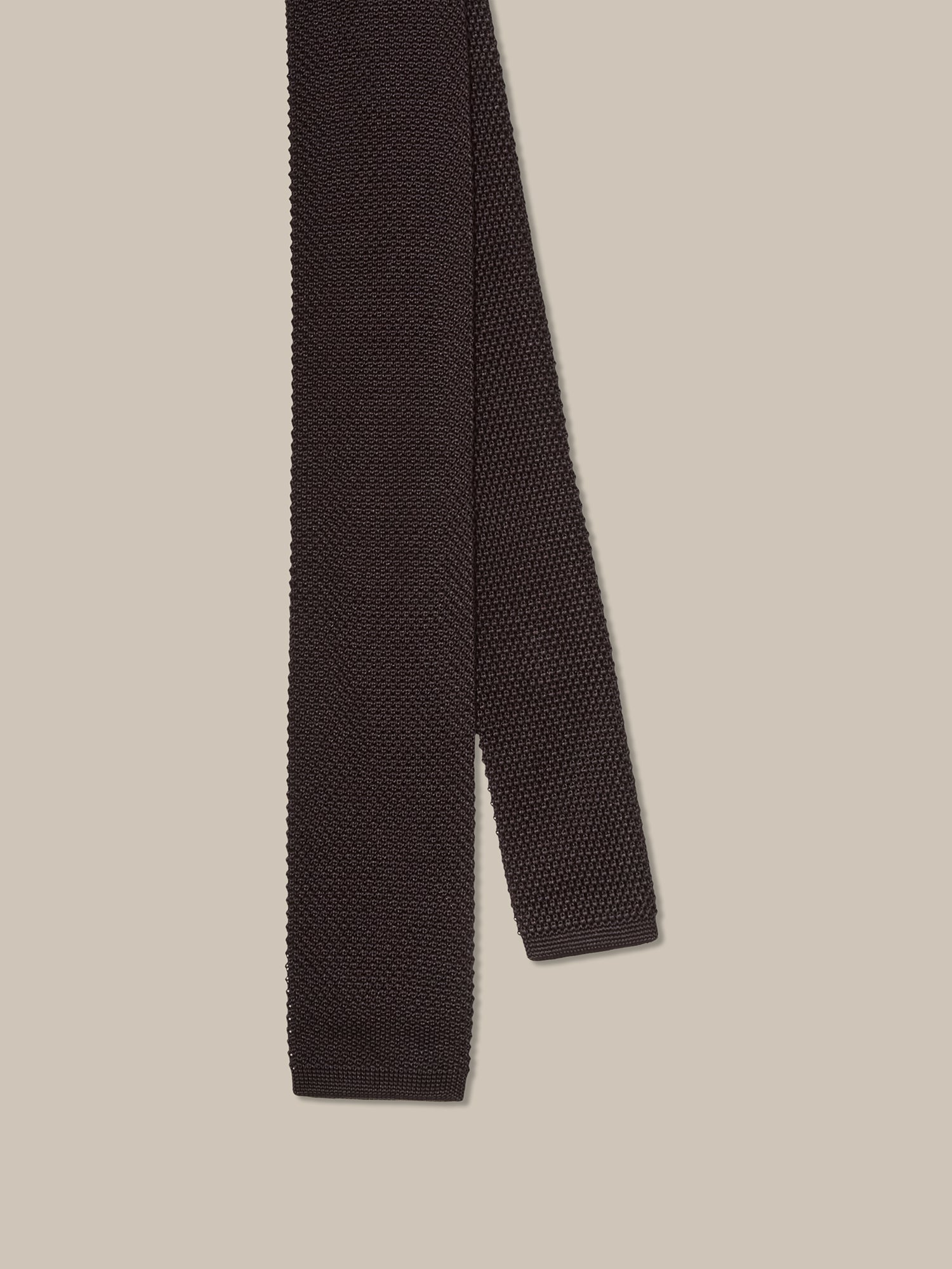 Robert Talbott Redford Cravatta Uomo Nera Seta Knit