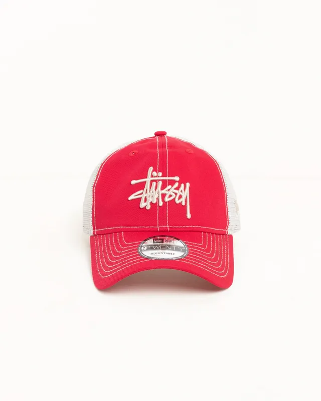 Stussy 9Twenty Basic Trucker berretto scarlet cotone