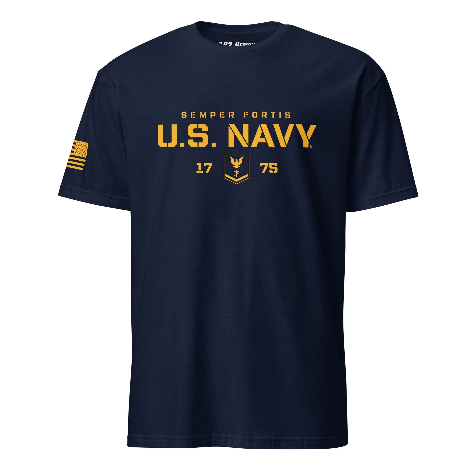 7.62 Design Navy CE E-4 T-Shirt Uomo Blu Cotone