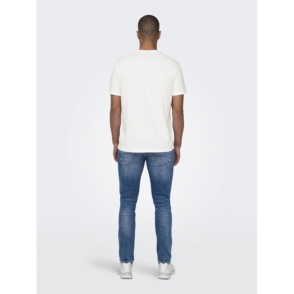 Only & Sons Kim Reg Funny T-shirt uomo XS cotone bio