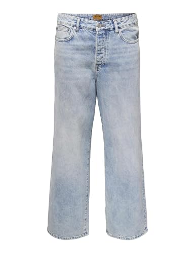 Only & Sons Onsremi Wide Leg Jeans 32W/34L Blu