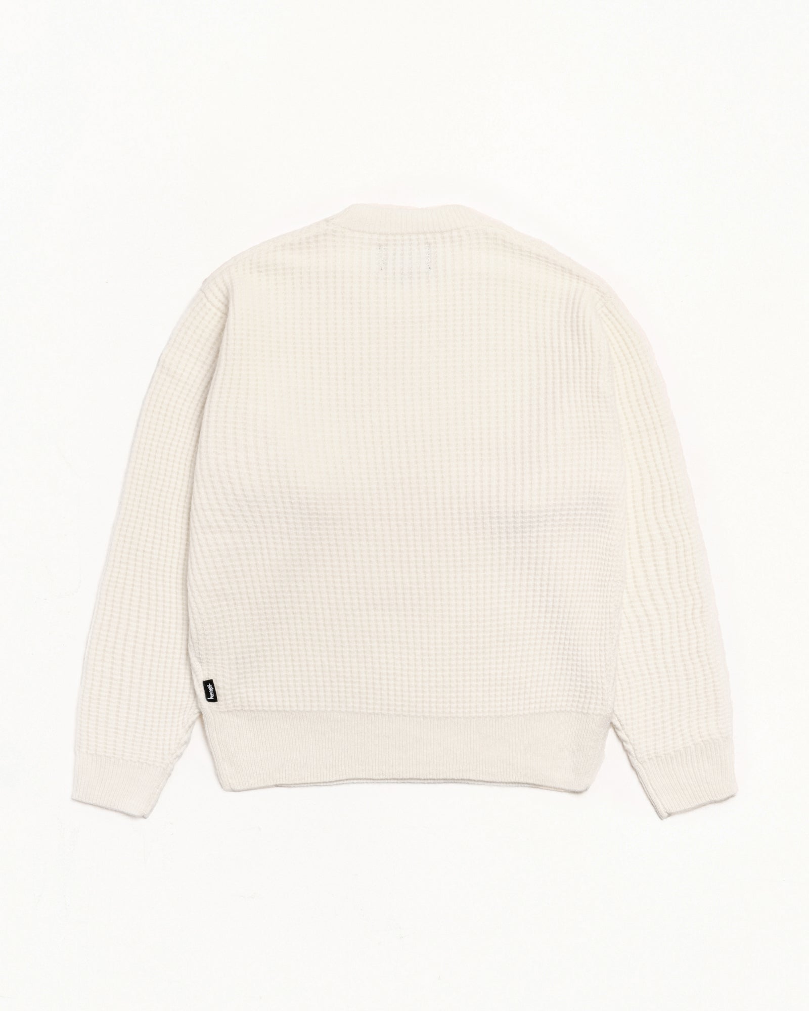 Stussy Waffle Cashmere Sweater Maglione Avorio