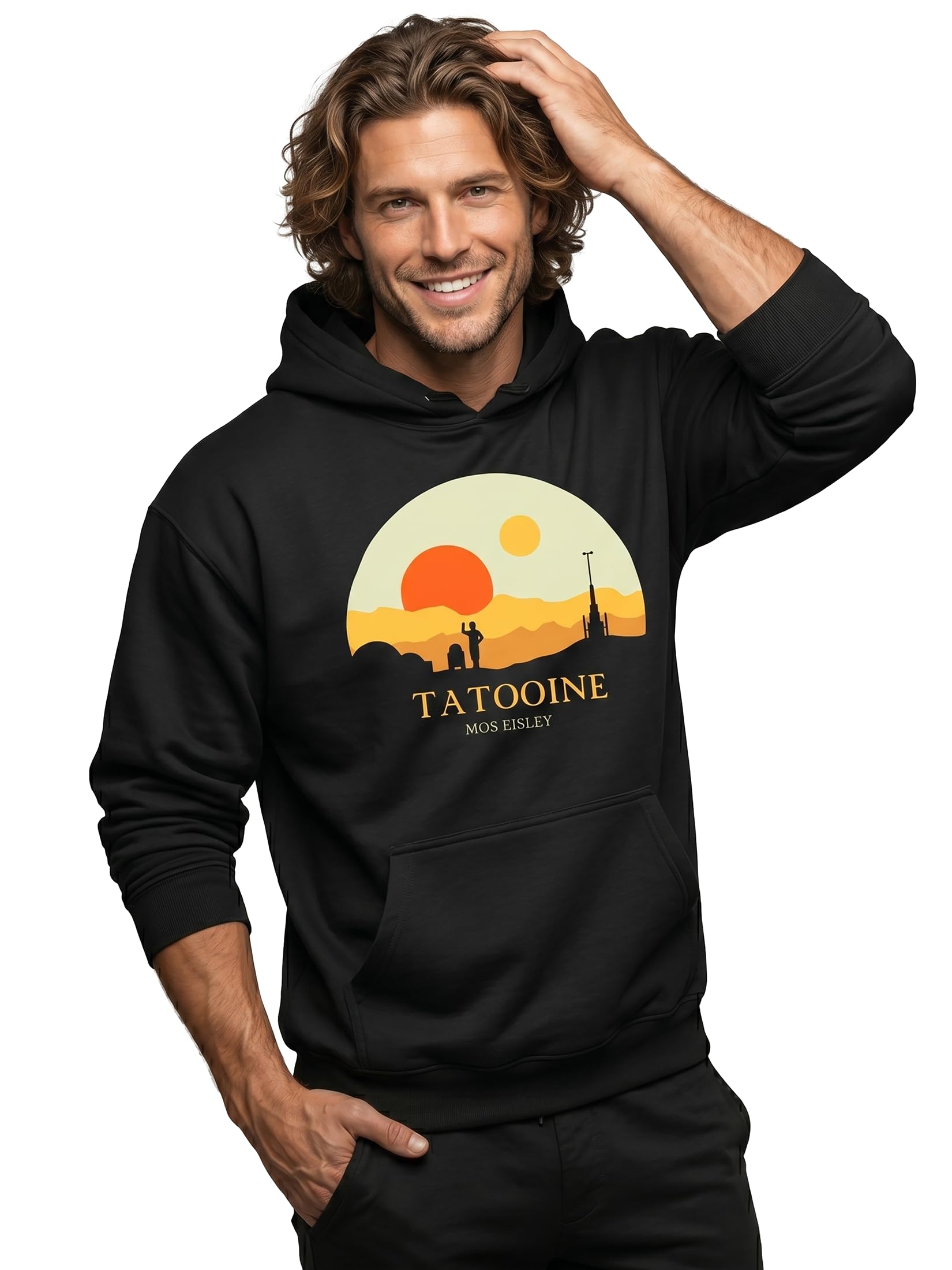 Makaya Tatooine Star Felpa Cappuccio Cotone 3XL