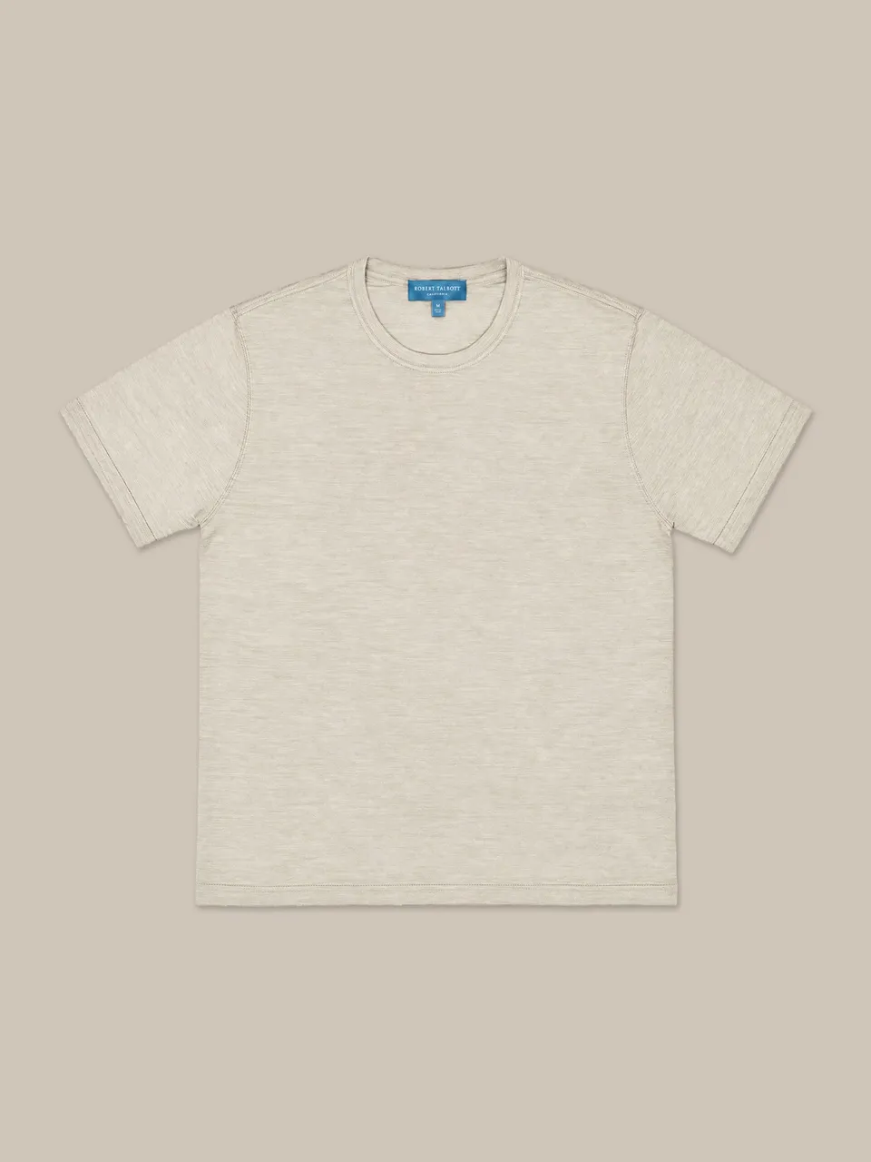 Robert Talbott Lawrence maglione lana seta flax manica corta