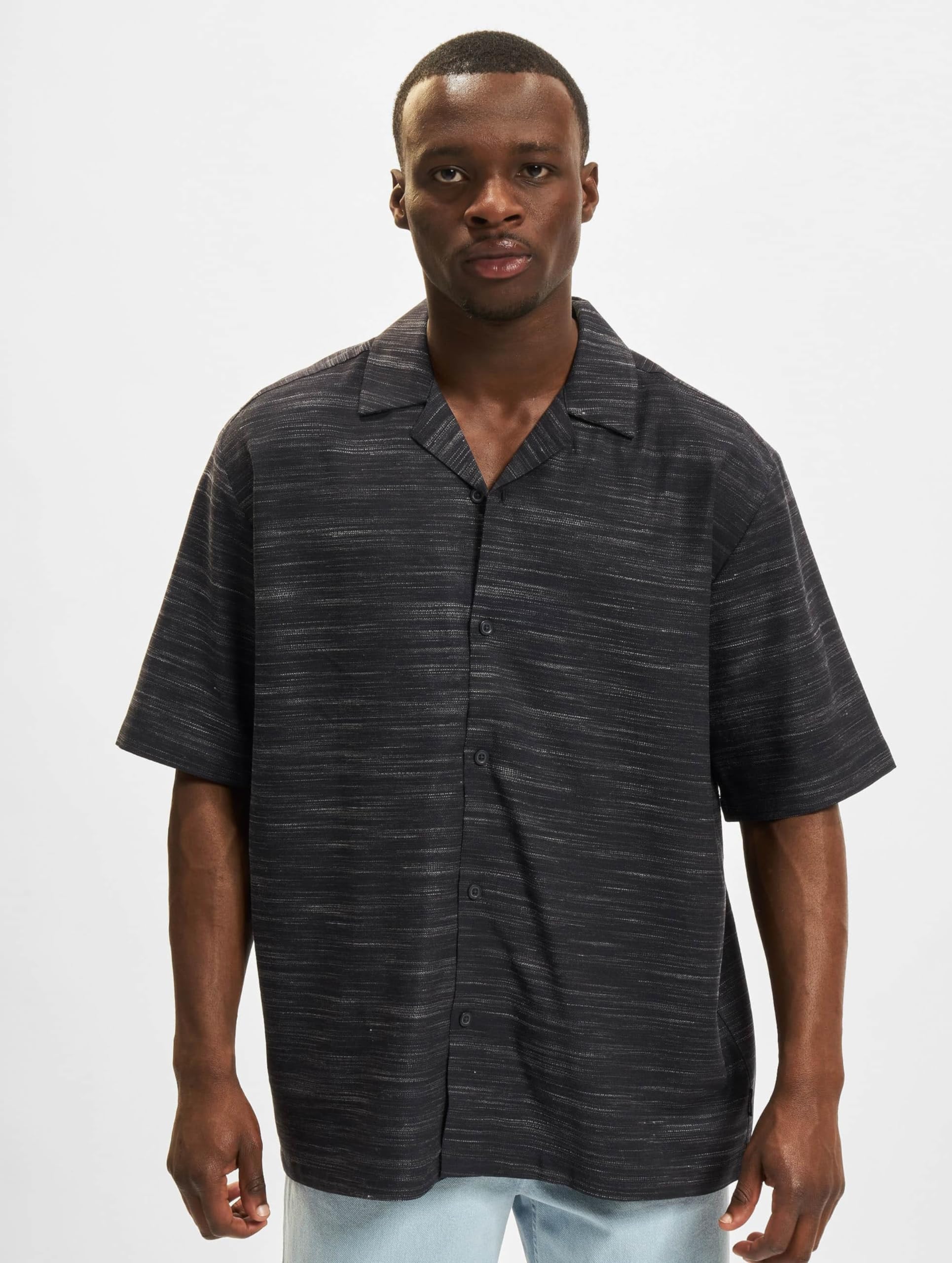 ONLY & SONS Bidal Camicia Uomo Blu Maniche Corte Cotone Viscosa