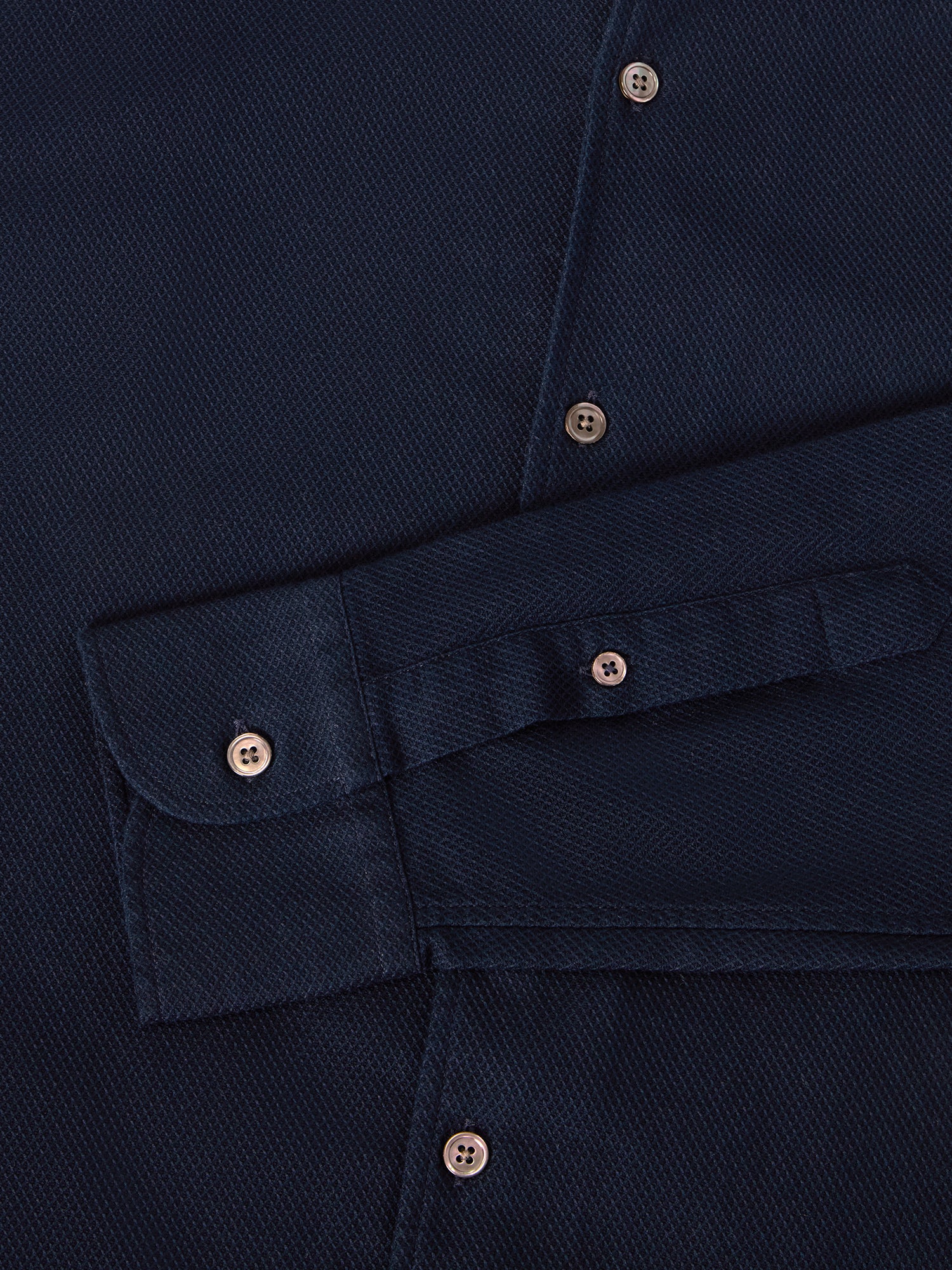 Robert Talbott Morgan Giro Inglese Shirt camicia cotone navy