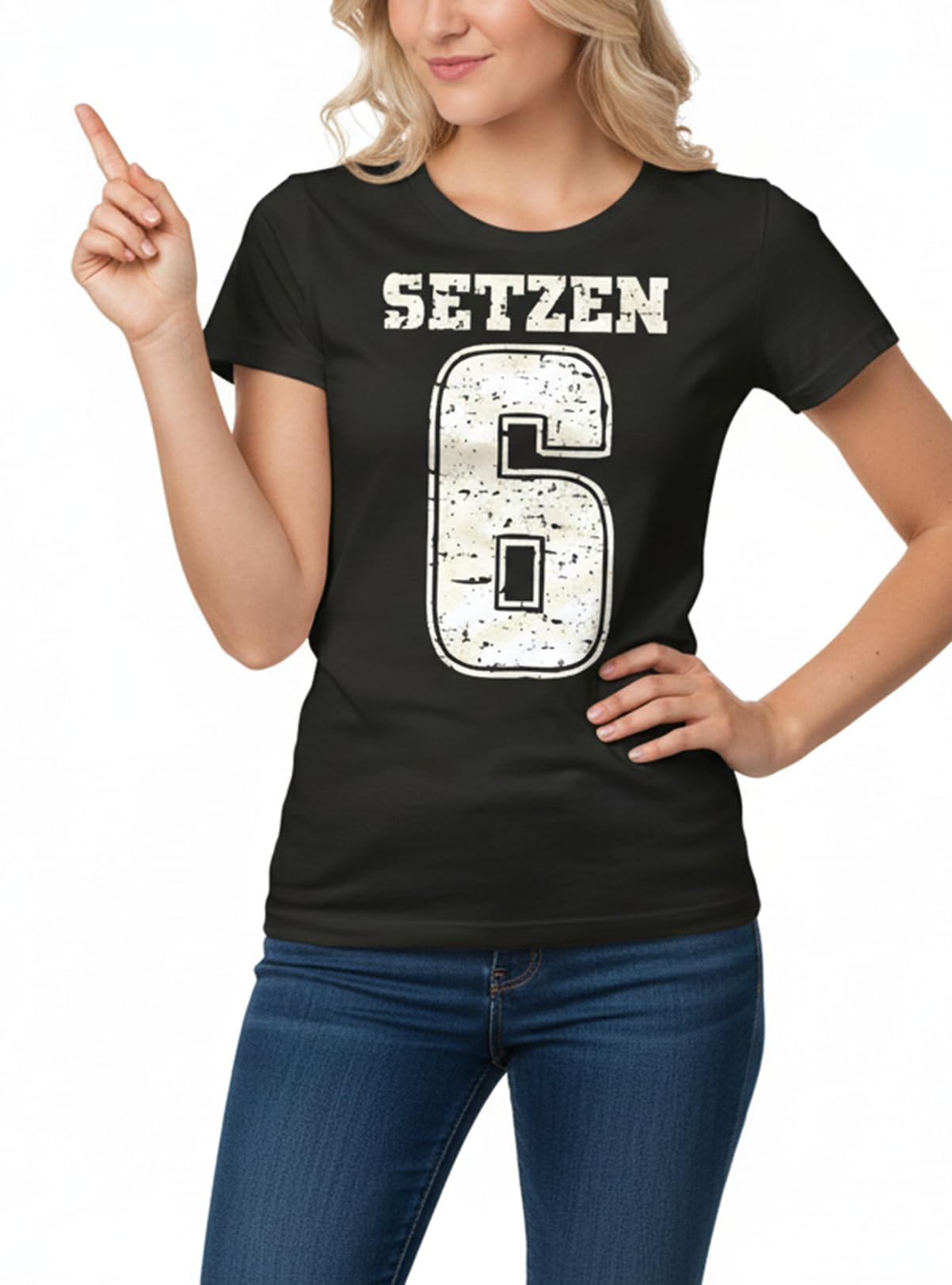 MAKAYA T-Shirt Donna maglietta cotone slogan taglia S