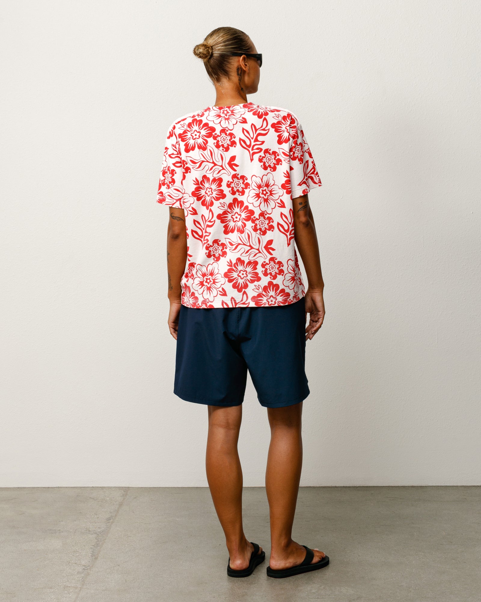 Stussy Lazy Floral Tee maglietta White floreale