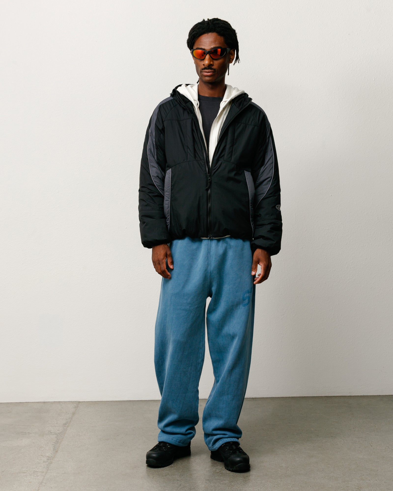 Stussy Faded Graphic Fleece Pant pantalone Washed Navy 500 g/m²