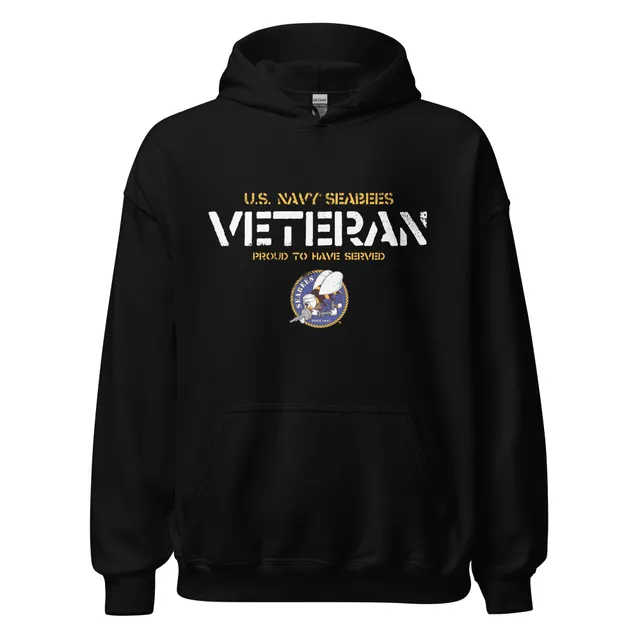 7.62 Design Seabees felpa cappuccio nera Navy