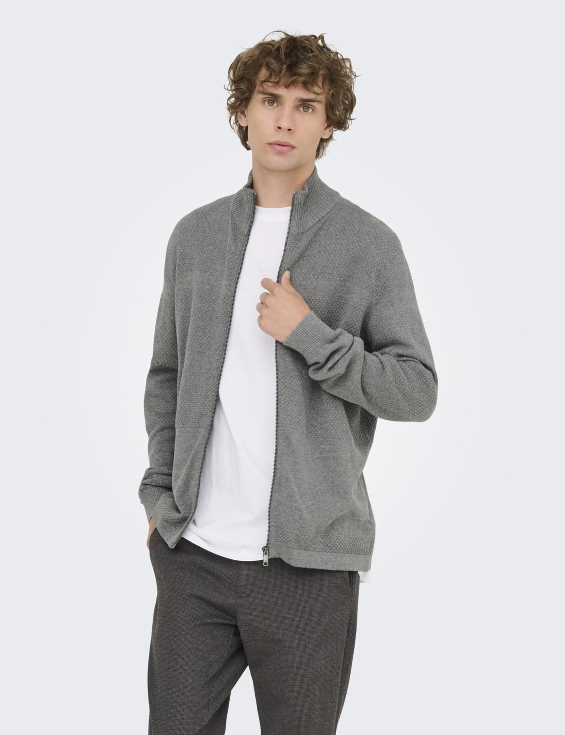 Only & Sons Onsmalik Cardigan Maglia Uomo Blu Marine