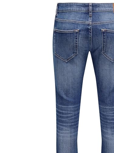 Only & Sons Jeans Slim Fit Uomo Blu Denim Zip
