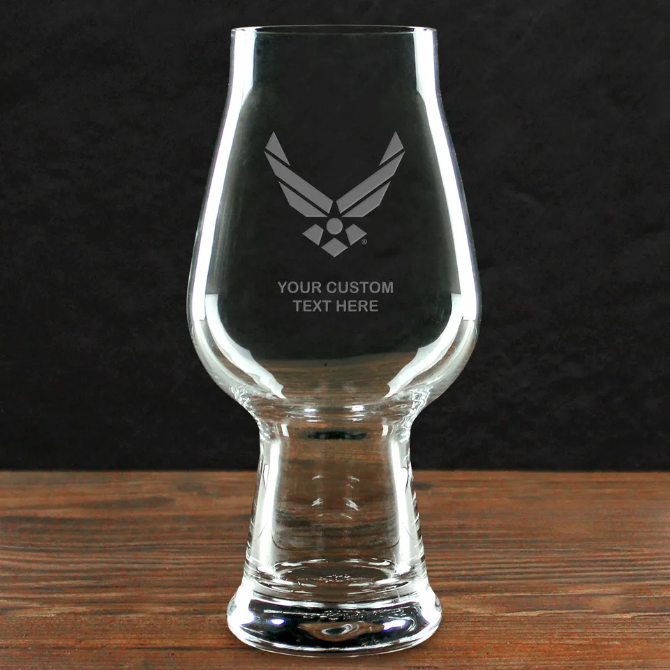 7.62 Design Drinkware Build Your Glass Bicchiere IPA Air Force Logo 540 ml