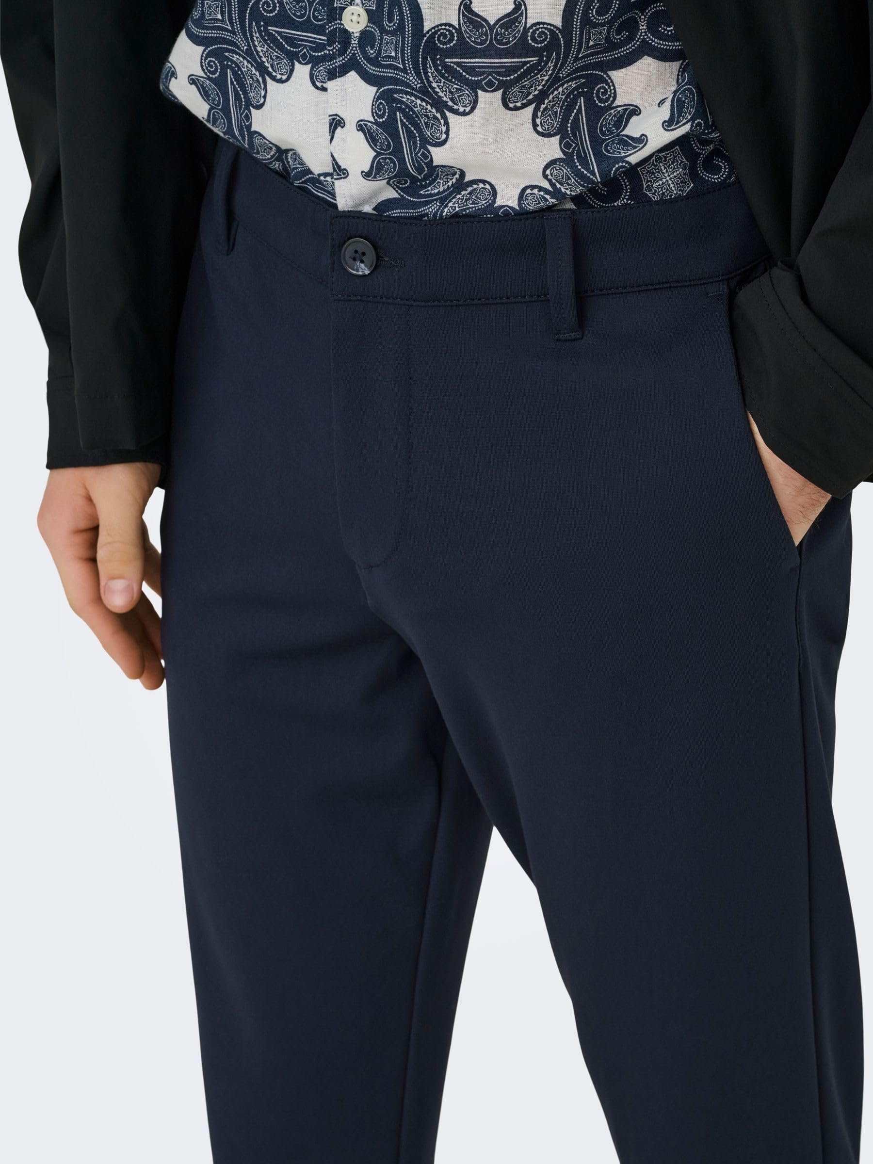 Only & Sons Onsmark 0209 Pantaloni Affusolati Uomo Neri