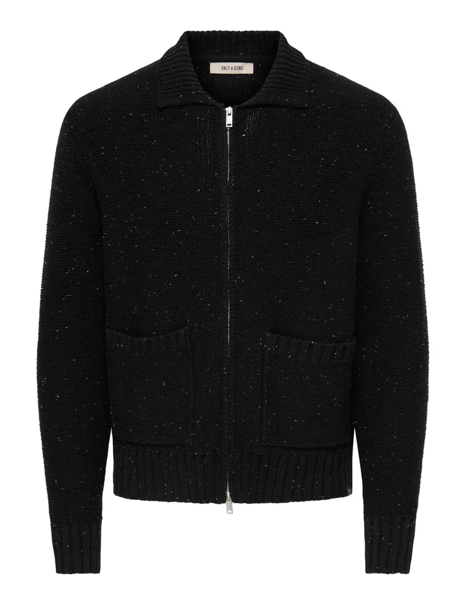 Only & Sons Onssting RLX Naps cardigan uomo XXL nero bottoni