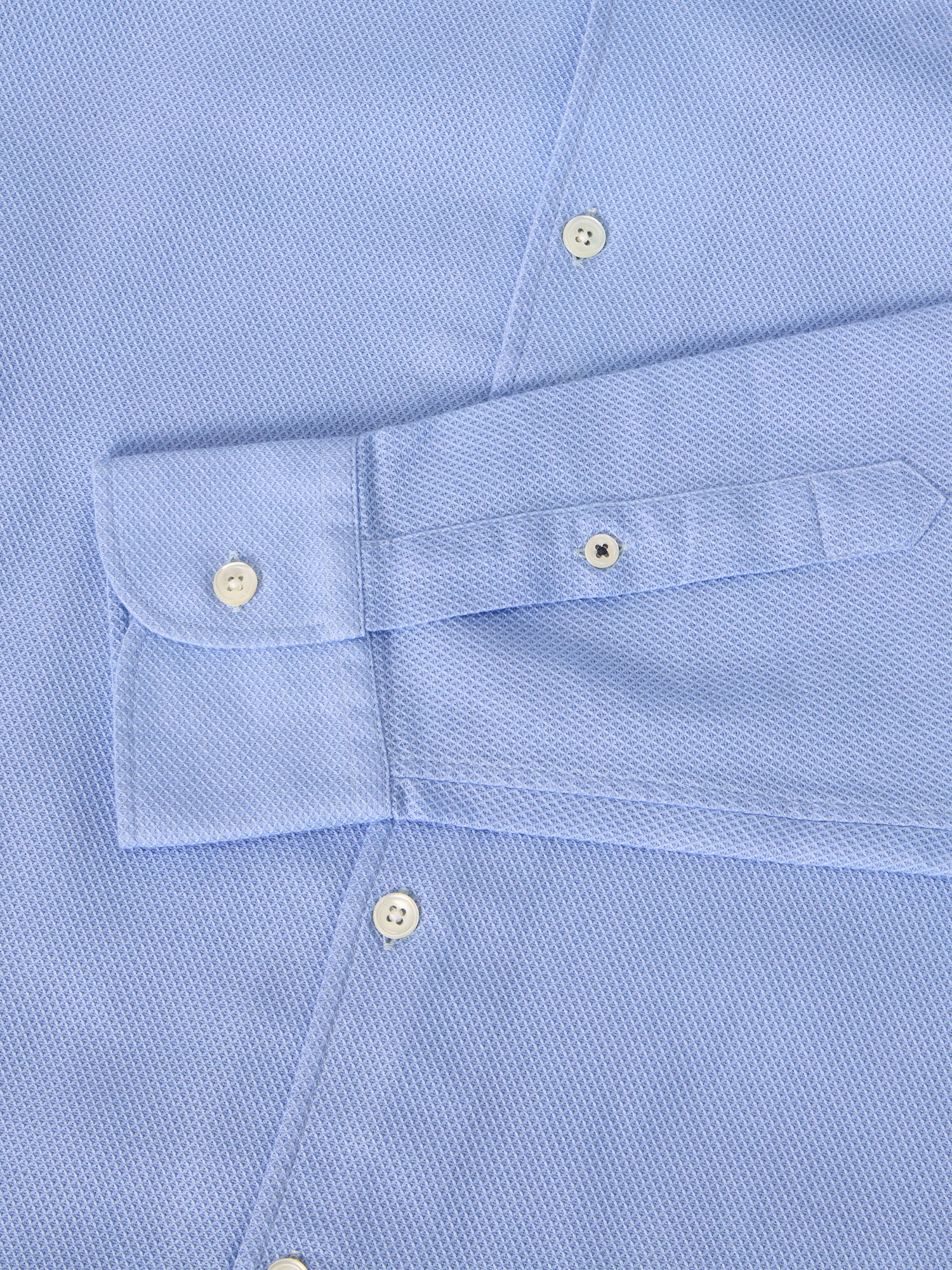 Robert Talbott Casual Shirts Morgan Giro Inglese camicia blu cotone