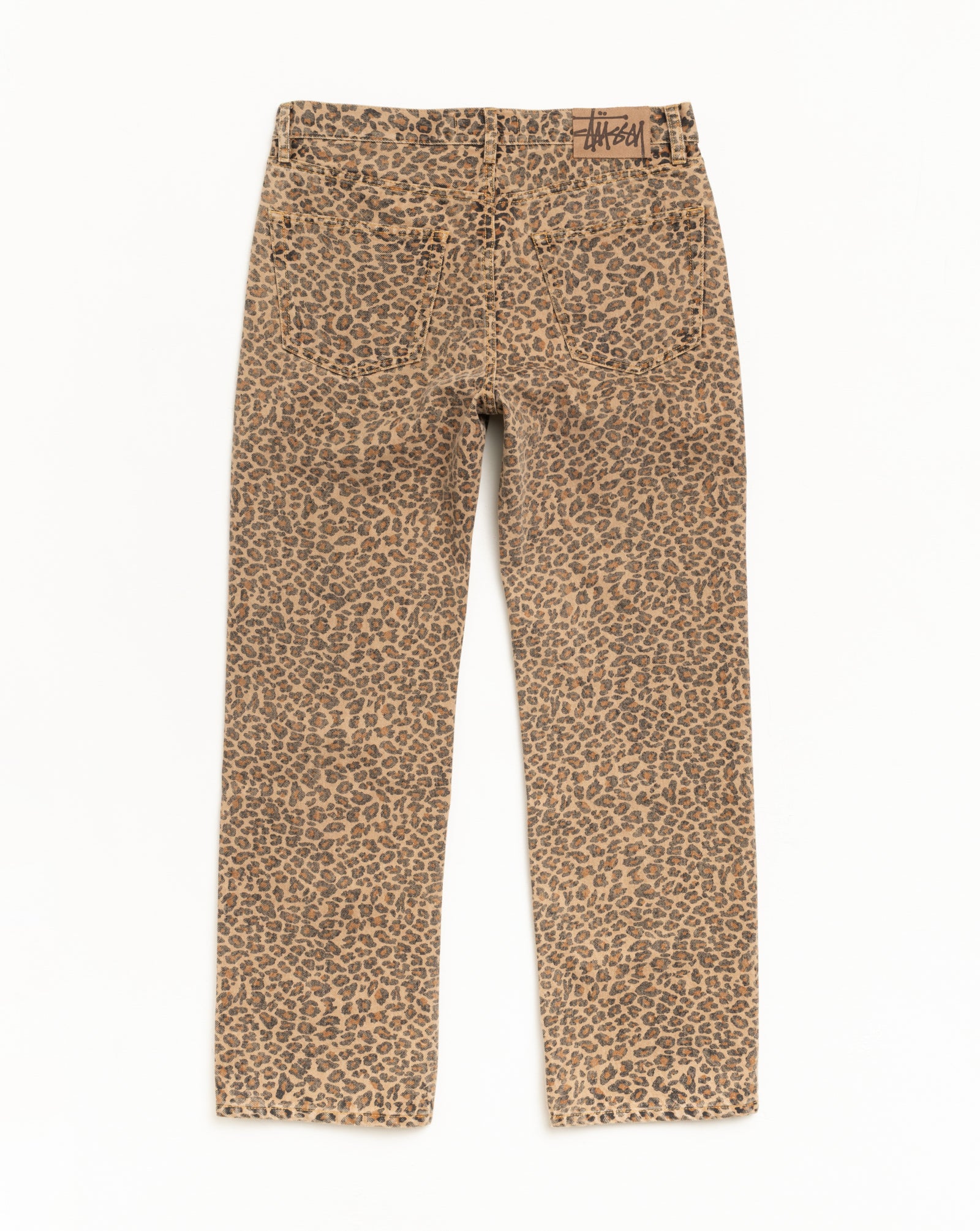 Stussy Pants New Classic Jean Denim Jeans Leopard