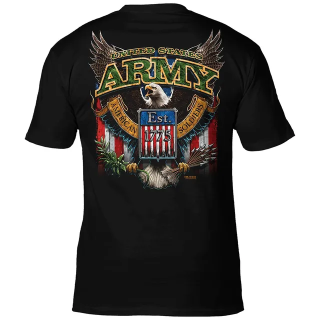 7.62 Design Army Fighting Eagle t-shirt cotone nera