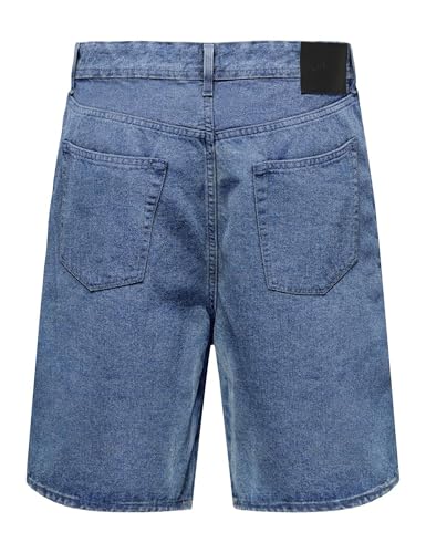 Only & Sons Onsfade Pim Shorts Pantaloncini Denim Blu Medio M