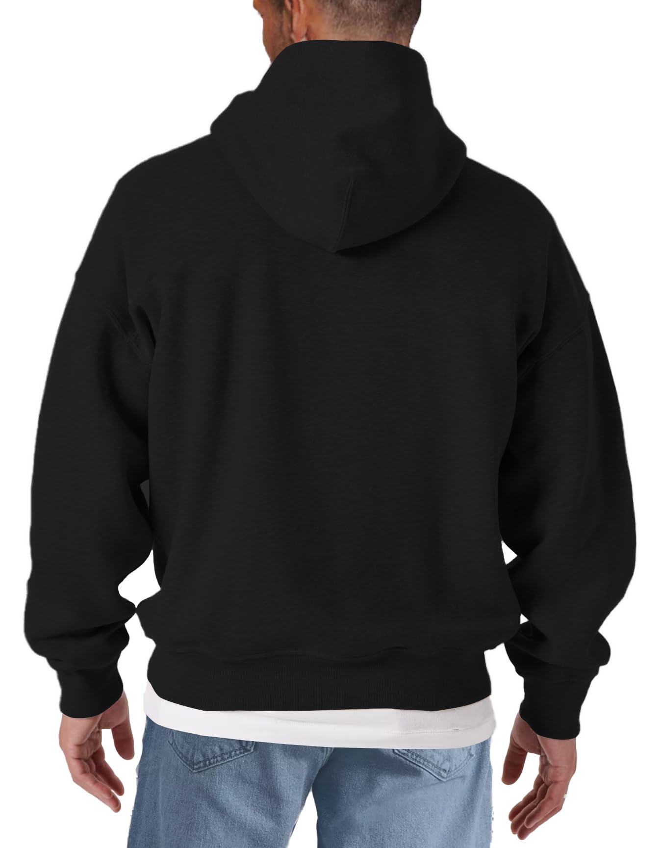 MAKAYA Die Happy Biker felpa con cappuccio uomo XL cotone
