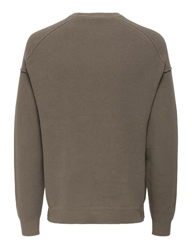 Only & Sons Onsjack RLX LS Half Cardigan Crew Knit maglione uomo nero L