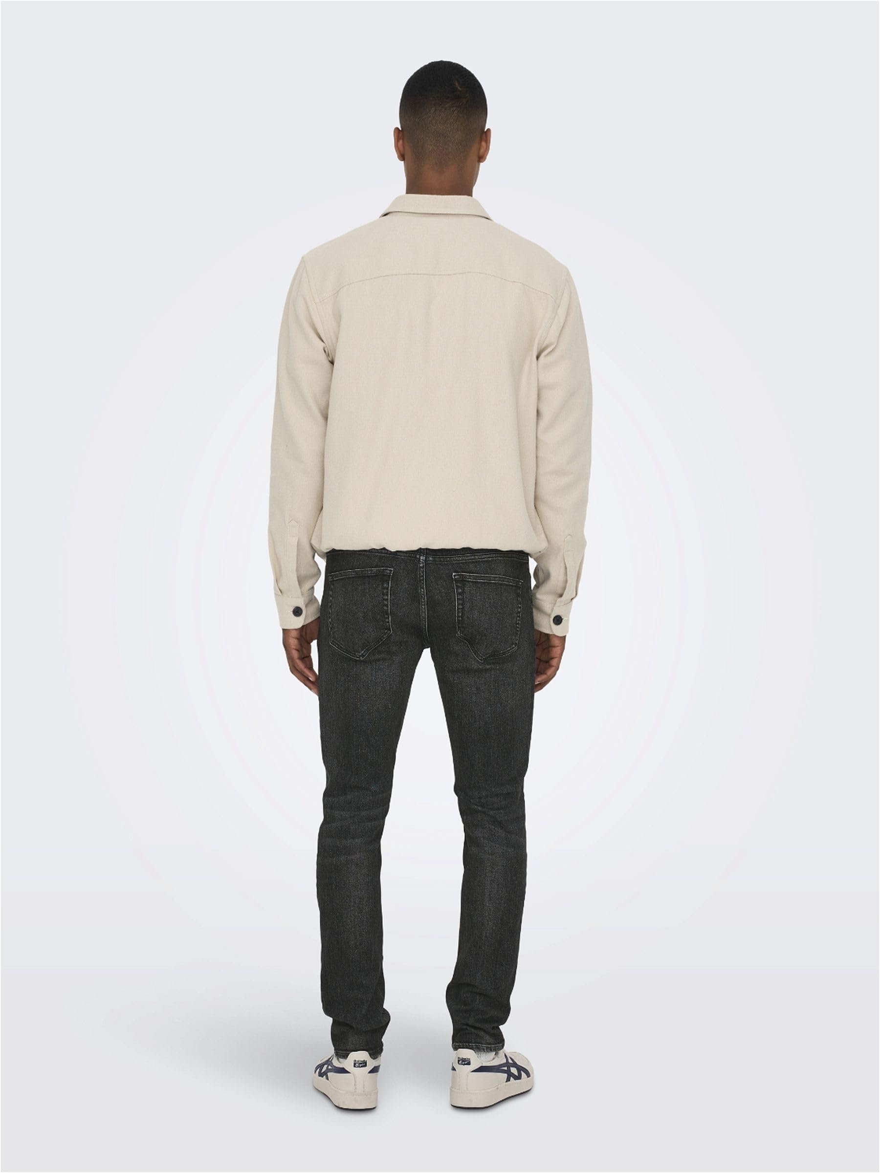 ONLY & SONS jeans uomo 28W/32L denim nero stretch
