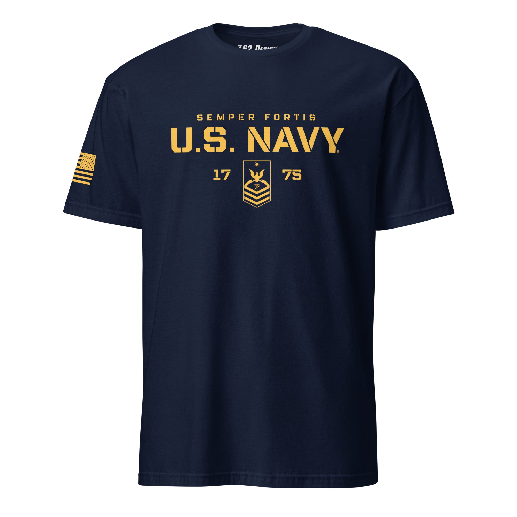 7.62 Design Navy CE E-8 t-shirt uomo cotone blu