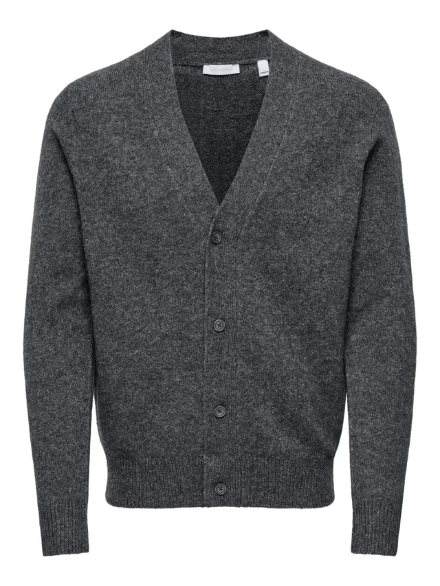 Only & Sons Onsray Cardigan Maglia Uomo Grigio M