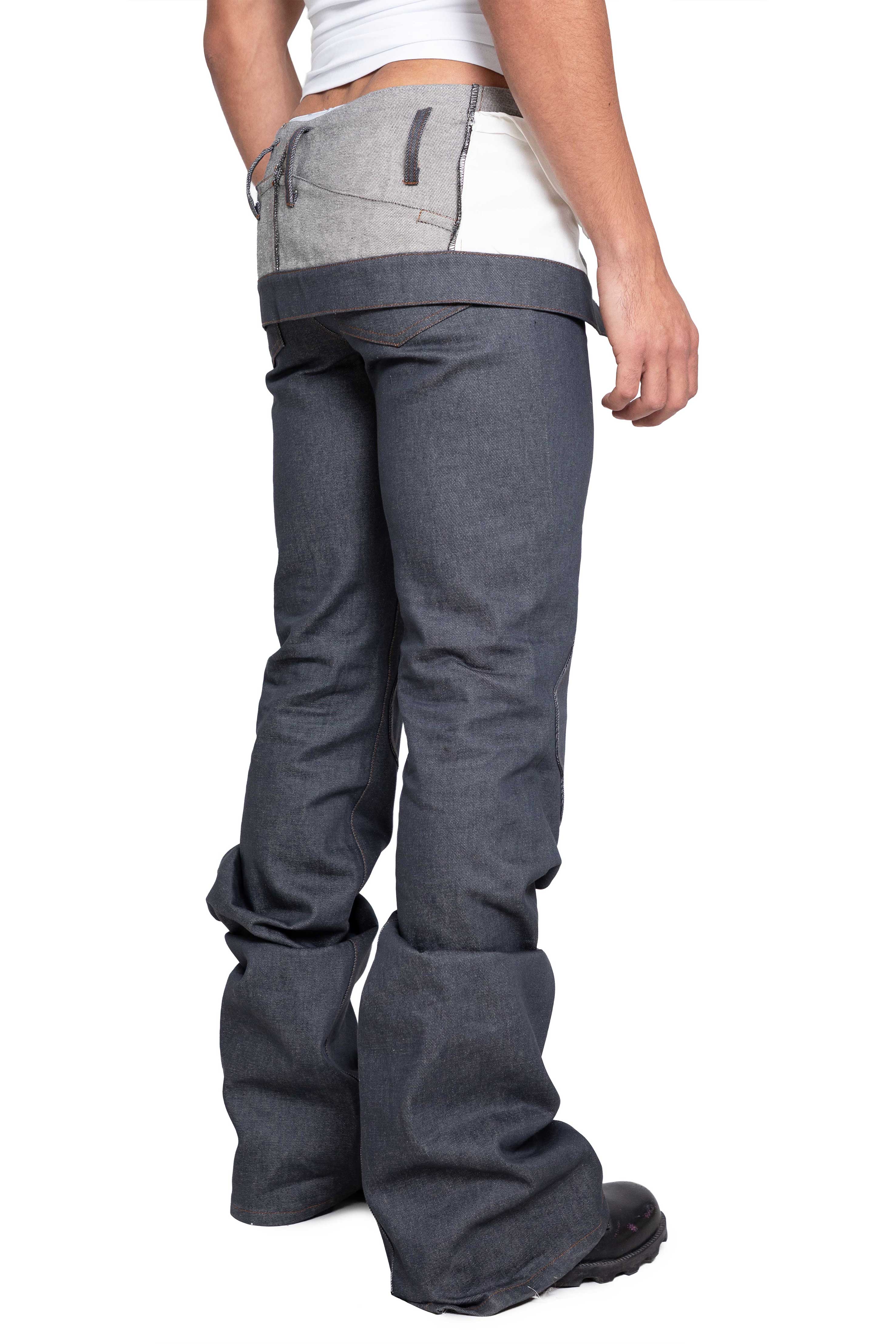 Trashy Clothing Flipped Bahhar pantaloni jeans indaco
